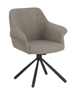 Dining chair Pari/Odessa 620-Swivel Conic KD, Dark grey