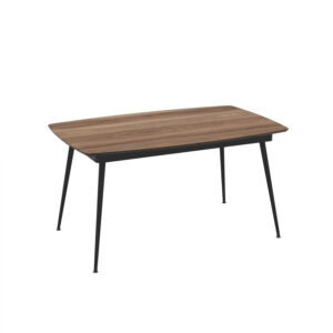 Rectangular Extendable Dining Table Yense 145 / Hazar Super Matt, Brown (Wood Imitation)