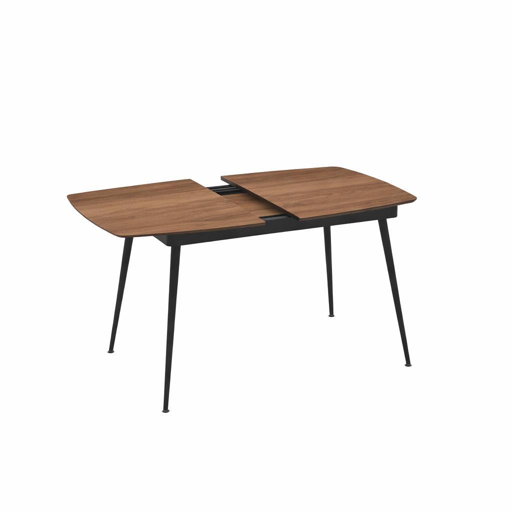 Rectangular Extendable Dining Table Yense 125 / Hazar Super Matt, Brown (Wood Imitation) - Image 2