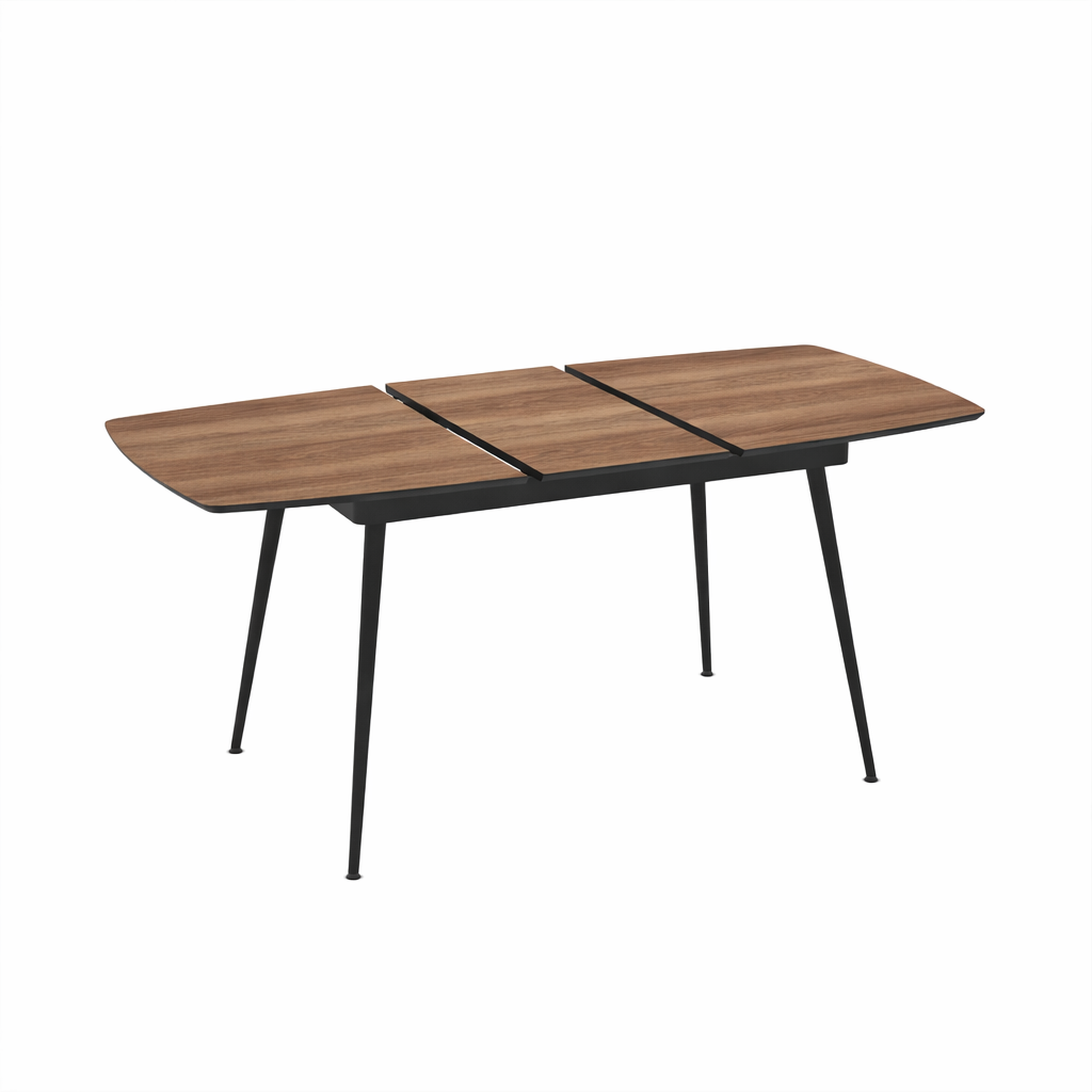 Rectangular Extendable Dining Table Yense 125 / Hazar Super Matt, Brown (Wood Imitation) - Image 4