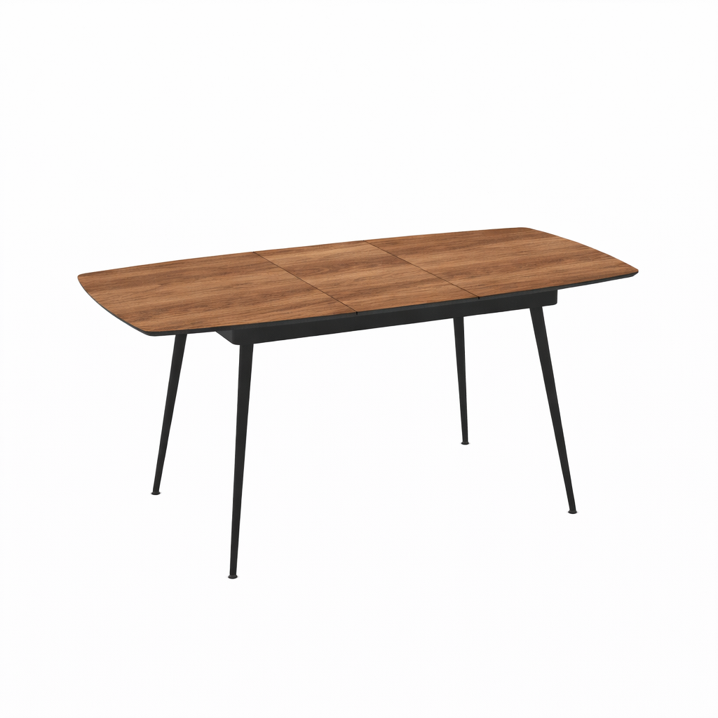 Rectangular Extendable Dining Table Yense 125 / Hazar Super Matt, Brown (Wood Imitation) - Image 5