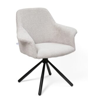 Pari/Odessa 650-Swivel Conic KD Dining Chair, Light Grey