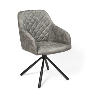 Dining Chair Rarra/Uras 12-Swivel Conic KD, Gray