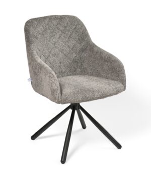 Dining Chair Rarra/Odessa 620-Swivel Conic KD, Dark Gray