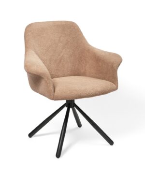 Dining Chair Pari/Coco 5-Swivel Conic KD, Brown