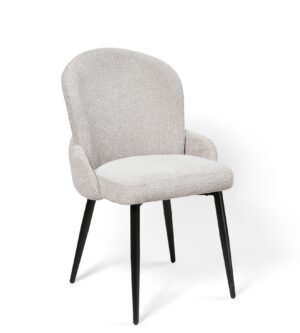 Dining Chair Simo Visco/Odessa 650-Conic KD, Light Gray