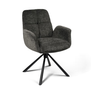 Dining Chair Christy / Raven 15, Gray (Swivel Base)