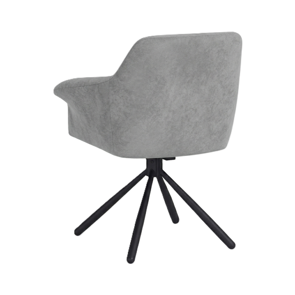Dining Chair Pari/Anka 04-Swivel Conic KD, Light Gray - Image 2