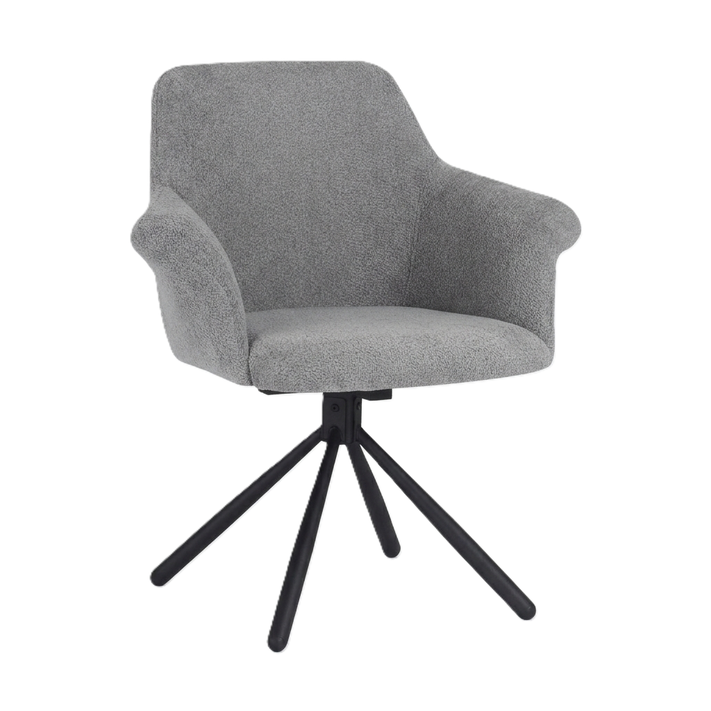Dining Chair Pari/Anka 04-Swivel Conic KD, Light Gray