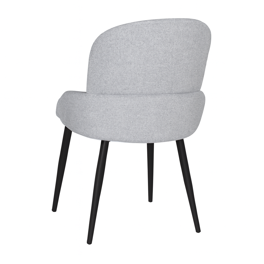 Simo Visco/Odessa 600-Conic KD Dining Chair, Light Grey - Image 2
