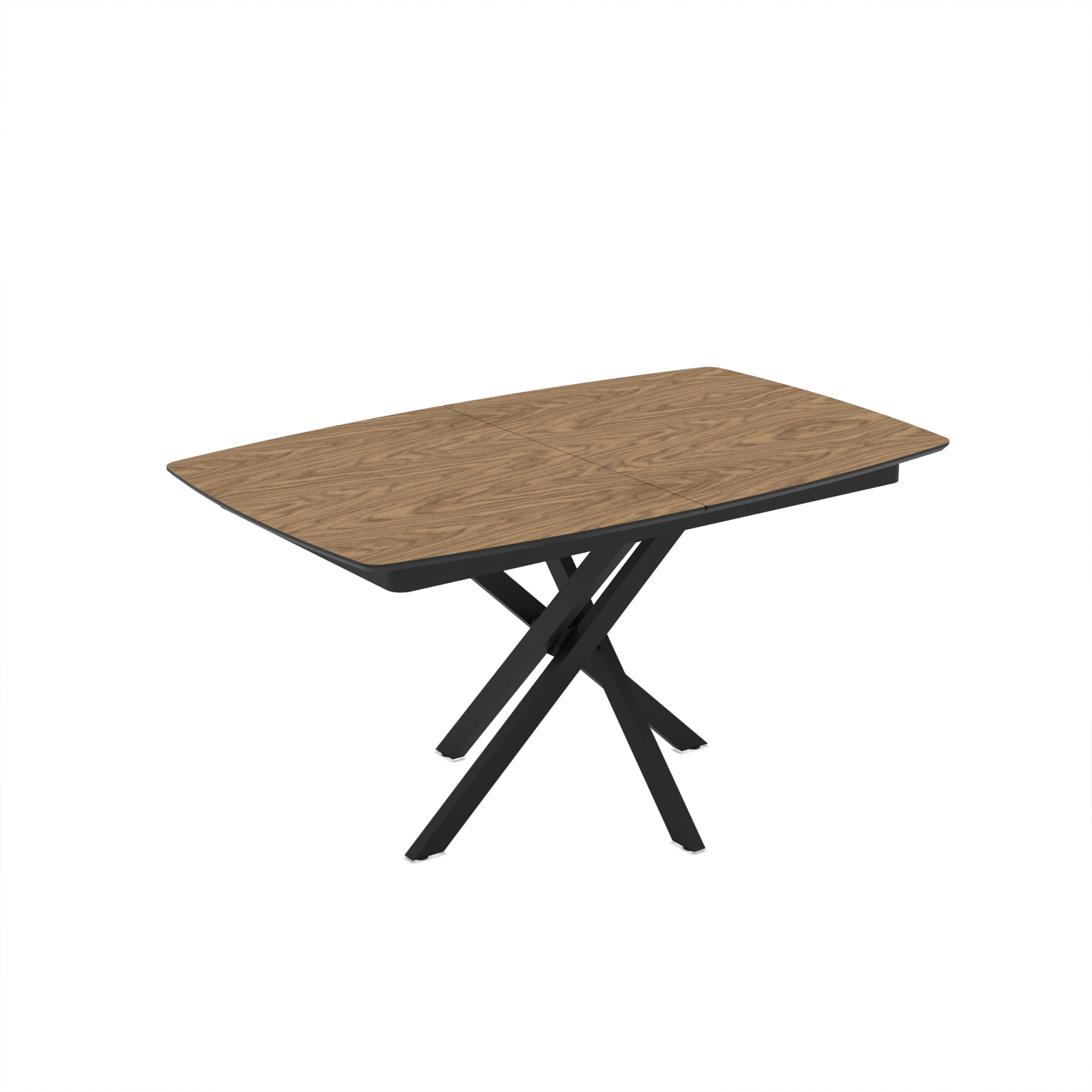 Filis 145 / Zirve Rectangular Extendable Dining Table, Brown (Wood Effect)
