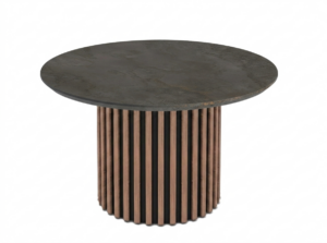Miami 68 Coffee Table / Bianco High Gloss, Taupe (marble pattern) - small (Copy) (Copy) (Copy)