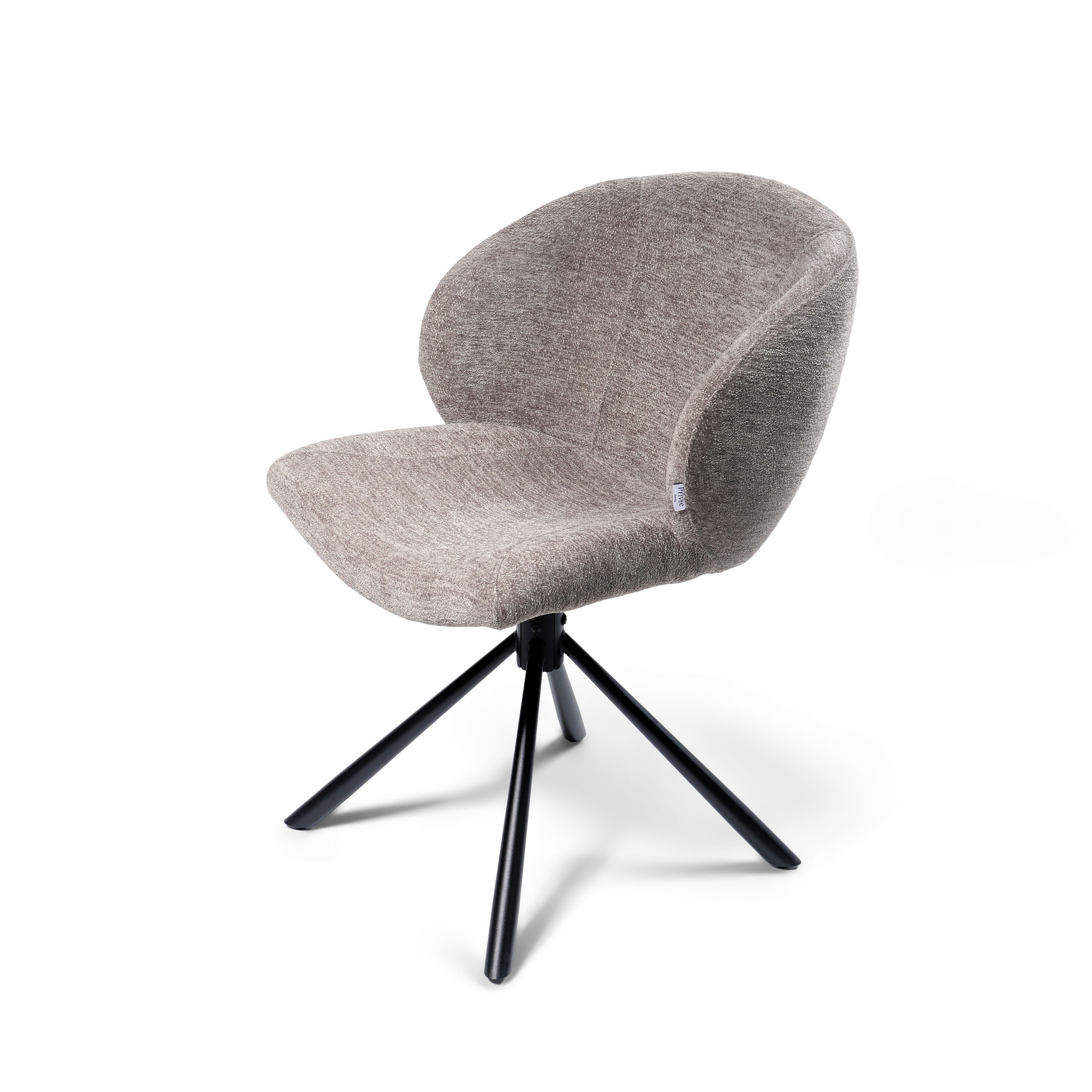 Dining Chair Amalia / Raven 30, Taupe (Swivel Base) - Image 3