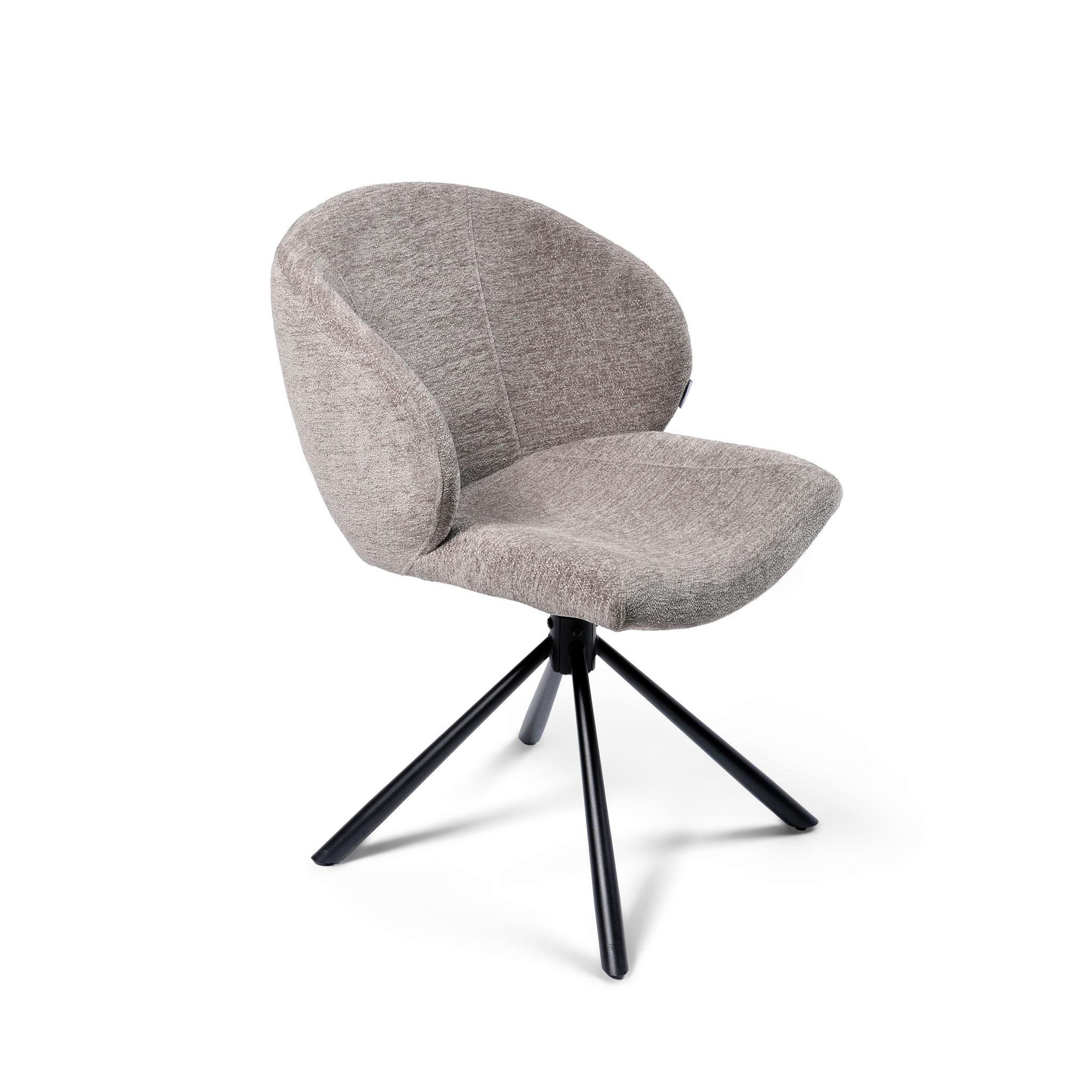 Dining Chair Amalia / Raven 30, Taupe (Swivel Base)
