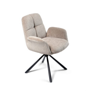 Christy / Judy 171 Dining Chair, Beige (Swivel Base)