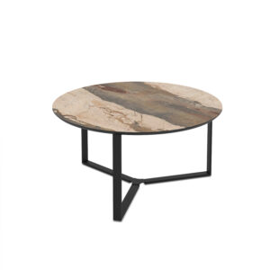 Miami 90 / Gaia Coffee Table, Taupe (Marble Pattern) - Large
