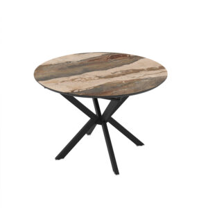 Dobok 110 / Gaia Extendable Dining Table, Brown Marble Pattern