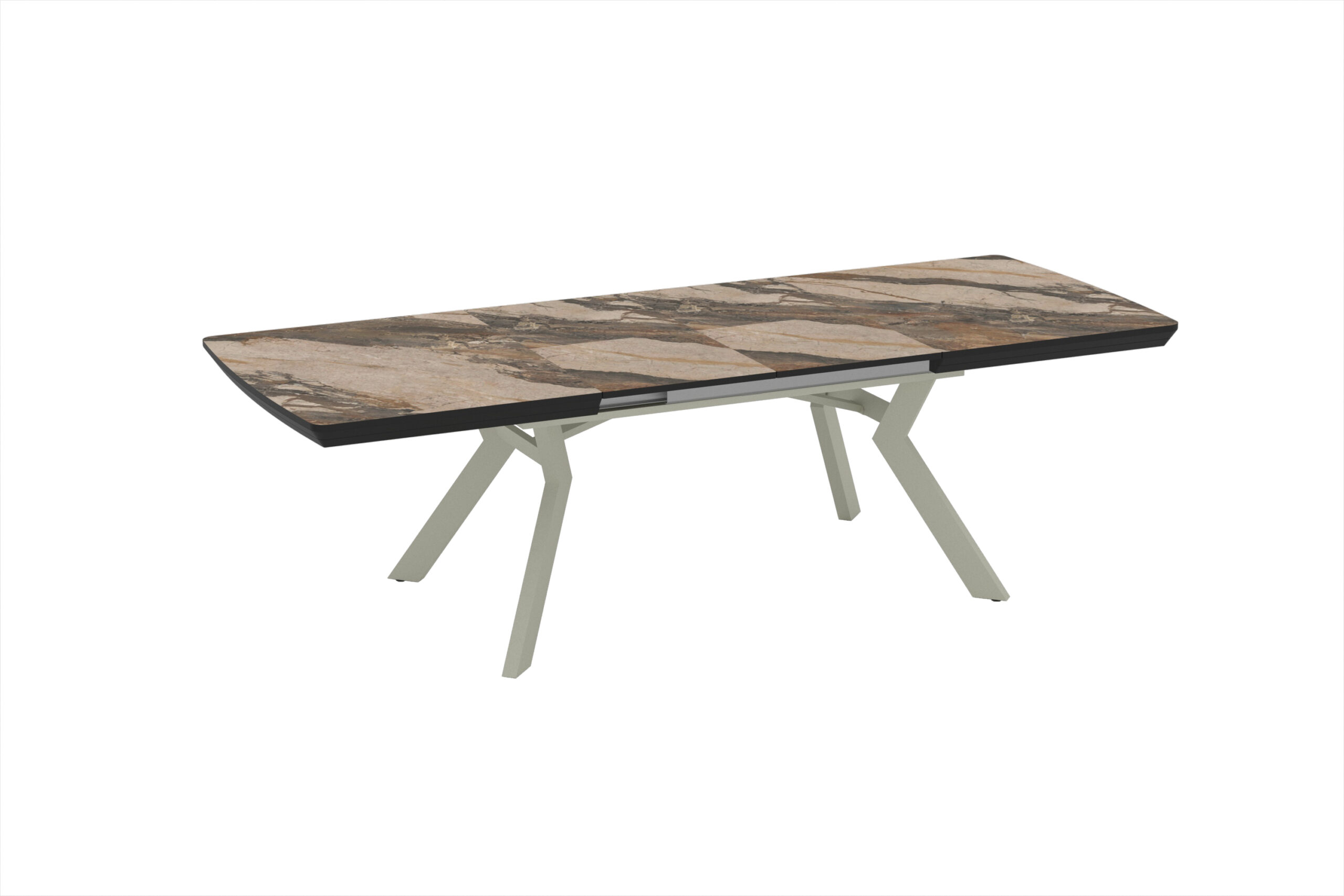 Extendable Dining Table Robat 160 / Cosmos High Gloss, Grey (marble pattern) (Copy) (Copy) - Image 5