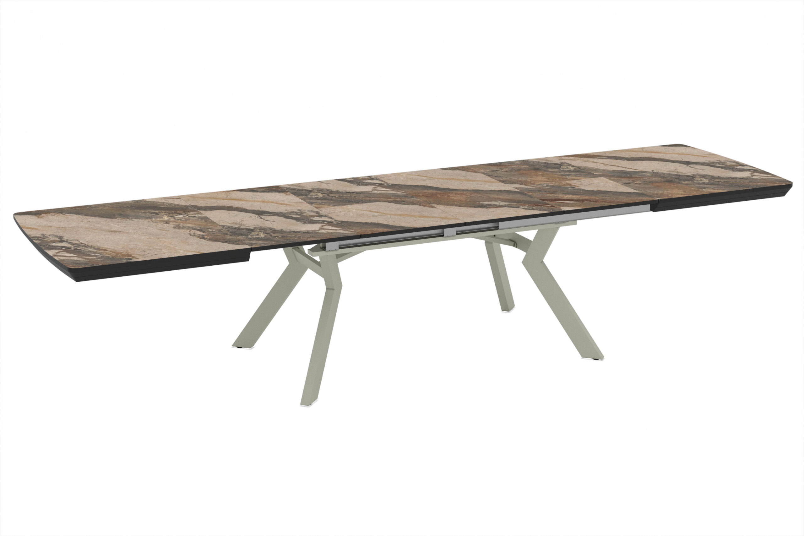 Extendable Dining Table Robat 160 / Cosmos High Gloss, Grey (marble pattern) (Copy) (Copy) - Image 7