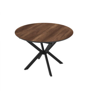 Extendable Dining Table Dobok 110 / Barok, Dark Brown (Wood Imitation)