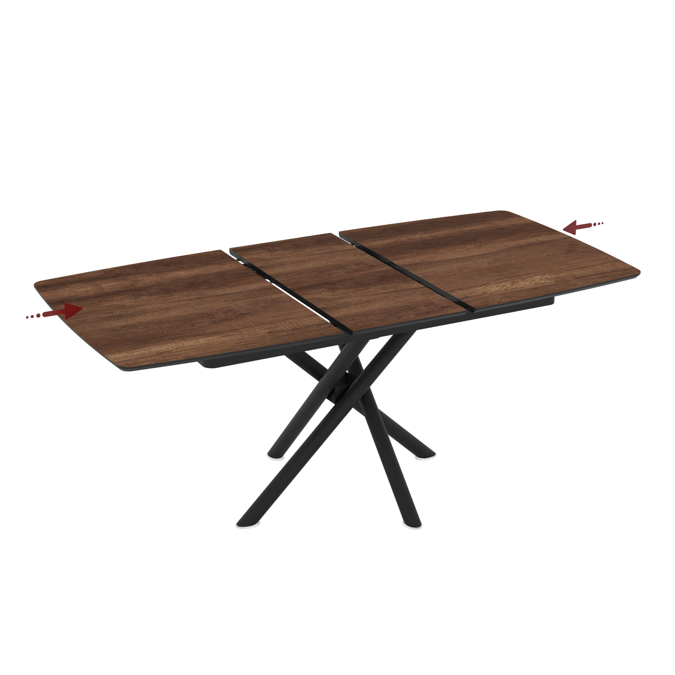 Extendable Dining Table Katrin 138 / Barok, Dark Brown (Wood Imitation) - Image 4