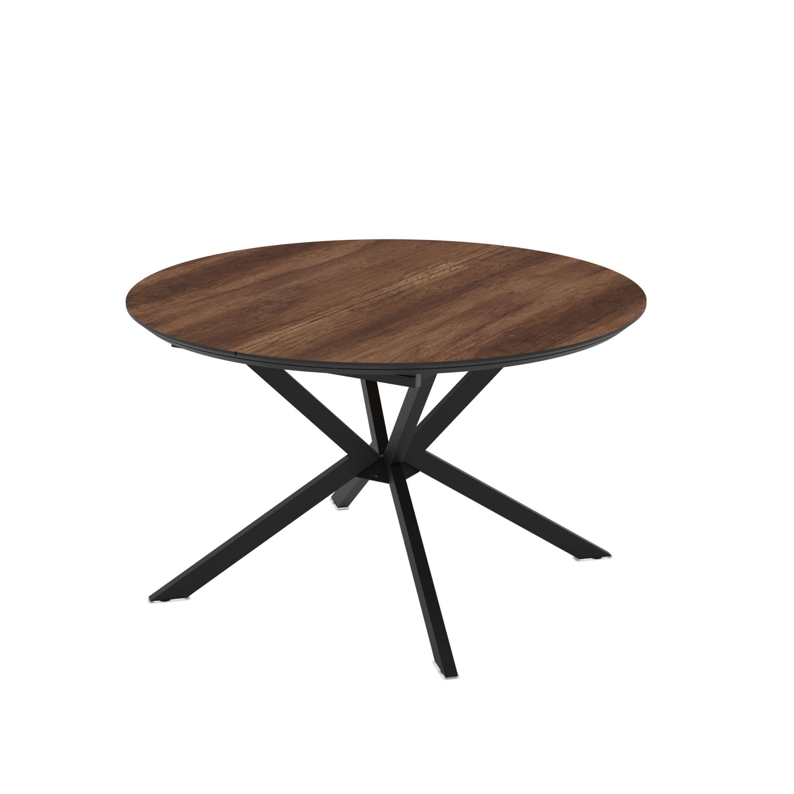 Extendable Dining Table Dobok 126 Table / Barok, Dark Brown (Wood Imitation)